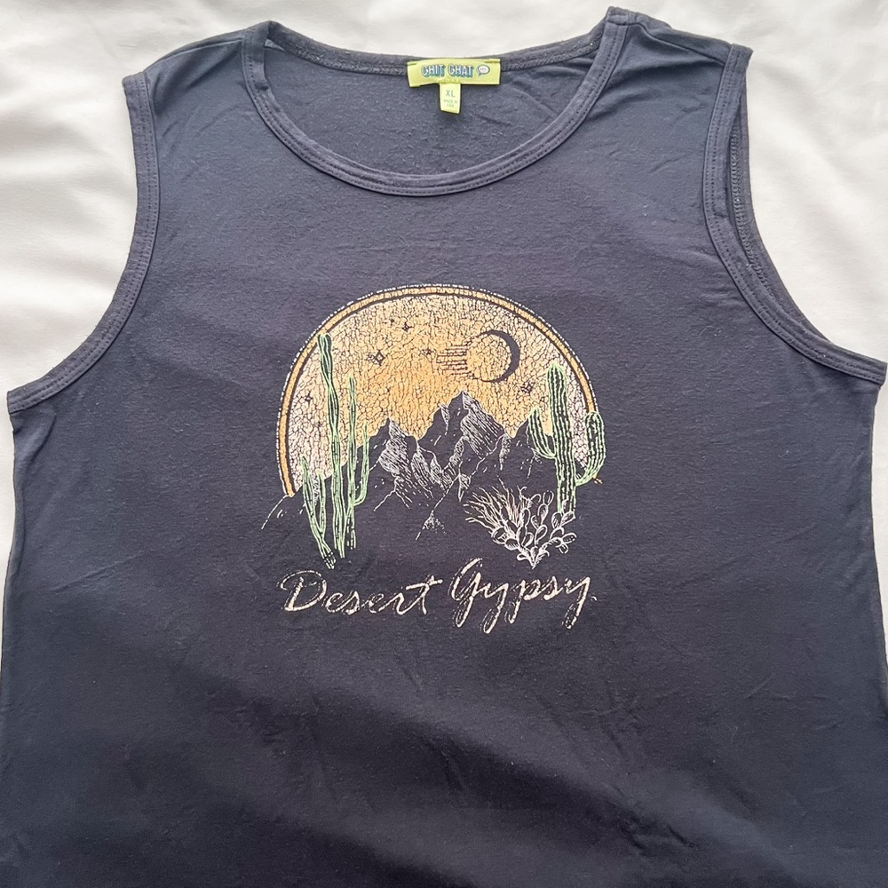 Chit Chat Girls Desert Gypsy Tank Top, Size XL - Picture 3 of 4
